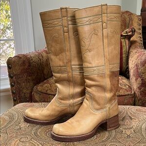 Frye Black Label Stitching Horse Boots 6B